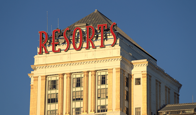 The outside of Resorts Casino, one of the New Jersey Indian Casinos. 